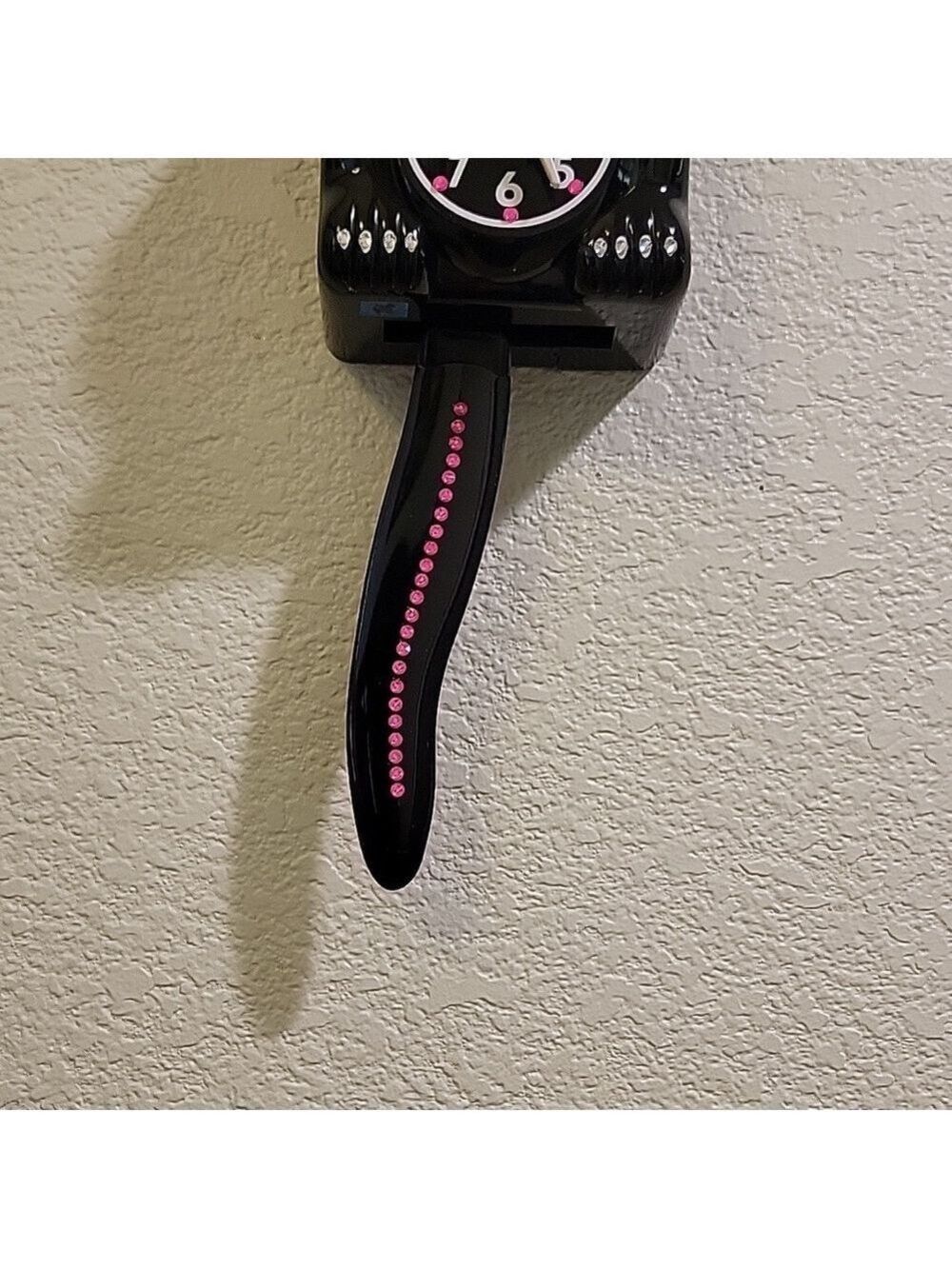 Jeweled Classic Black Kit-Cat Klock clock SUPER RARE - Picture 4 of 4